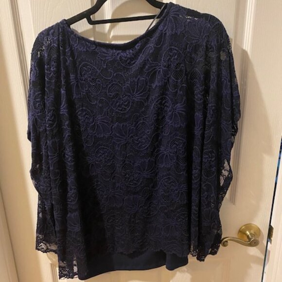 JM collection blue top Medium - Picture 2 of 4